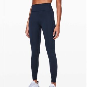 Lulu In Movement Tight true navy leggings